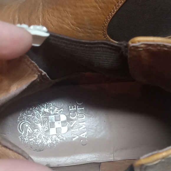 Vince camuto light brown ankle boots size 7.5 - Picture 7 of 9